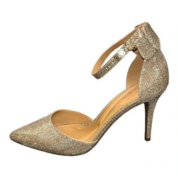 Jessica Simpson Whispie Pump heels In Gold. Brand new size 9.5 M - Picture 8 of 10